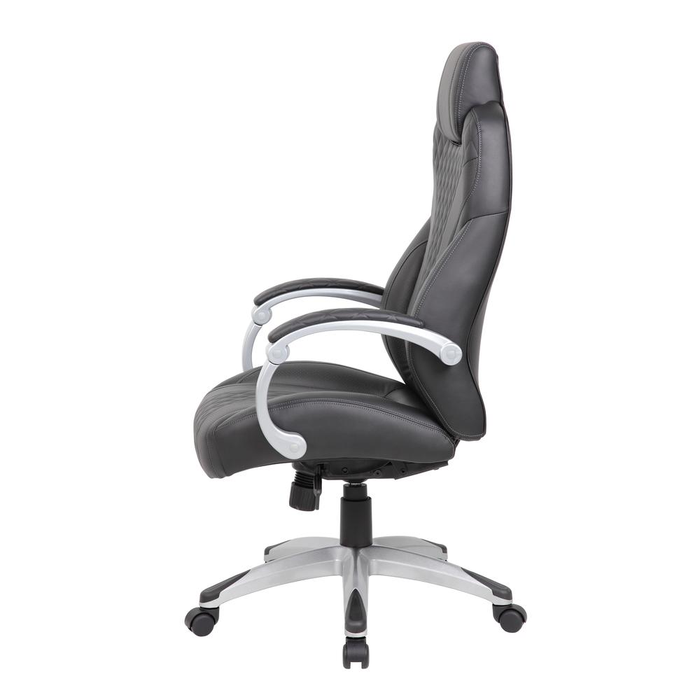 Boss Executive Hinged Arm Chair - Black. Picture 3