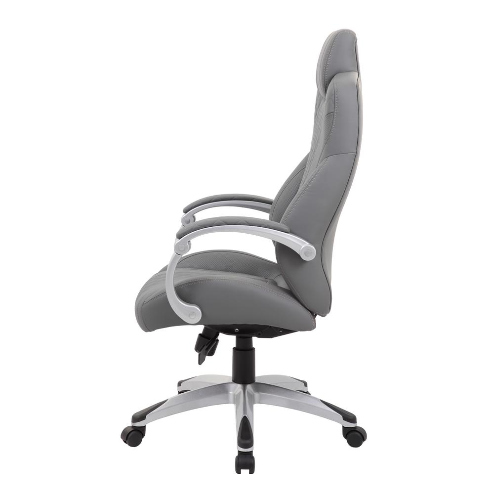 Boss Executive Hinged Arm Chair - Grey. Picture 4