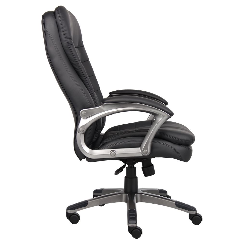 Boss High Back Executive Chair With Pewter Finished Base/Arms. Picture 6