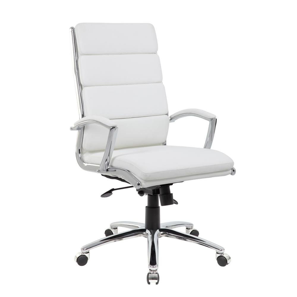 Boss Executive CaressoftPlus™ Chair with Metal Chrome Finish. Picture 1