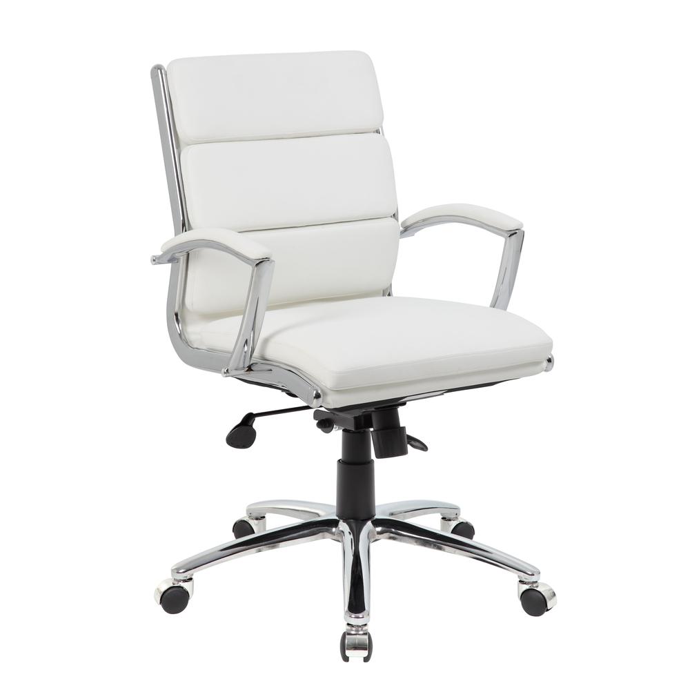 Boss Executive CaressoftPlus™ Chair with Metal Chrome Finish - Mid Back. Picture 6