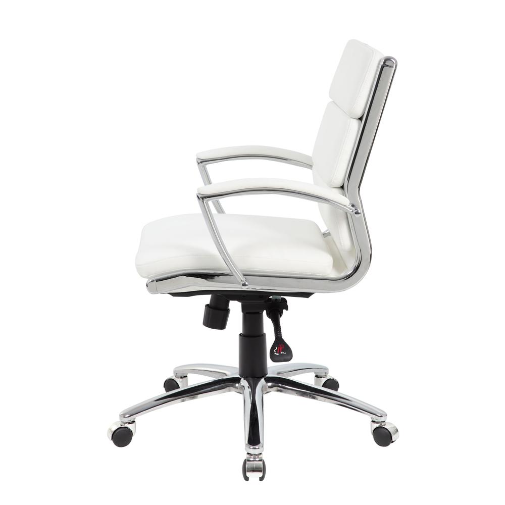 Boss Executive CaressoftPlus™ Chair with Metal Chrome Finish - Mid Back. Picture 5