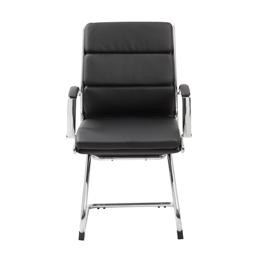 Boss Executive CaressoftPlus™ Chair with Metal Chrome Finish - Guest Chair. Picture 3