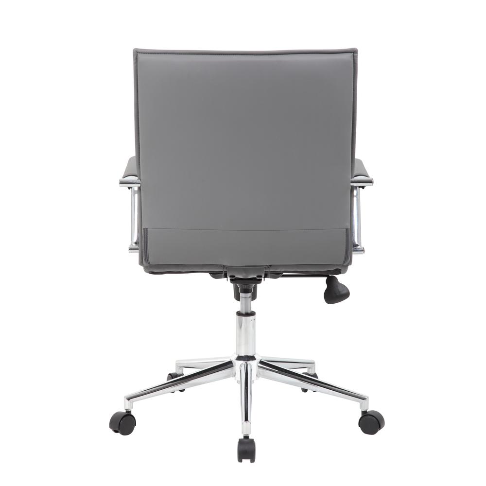 Boss Grey Vinyl Hospitality Chair. Picture 4