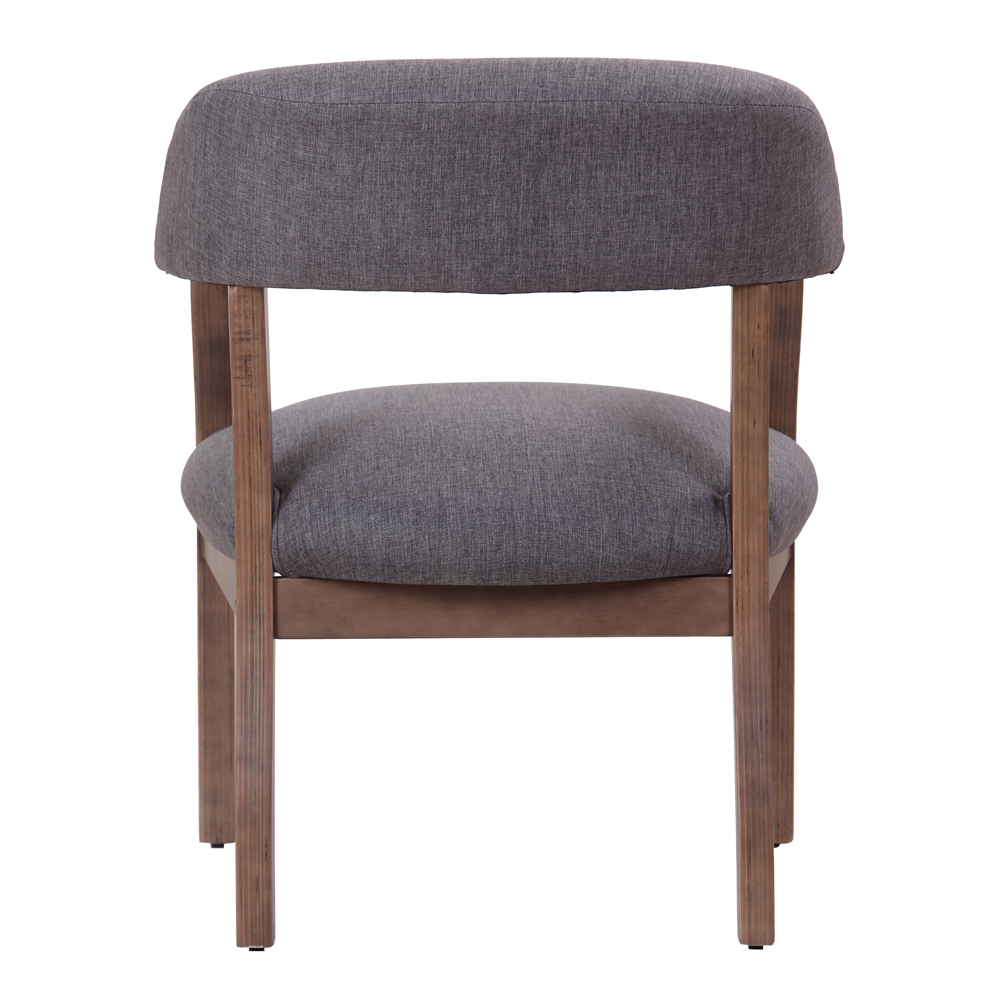Boss Modern Captain's Chair in Slate Grade Commercial Grade Linen. Picture 2