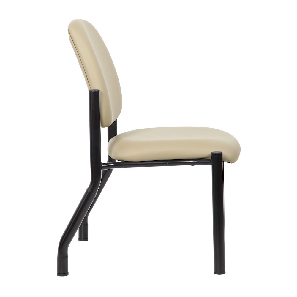 Boss Antimicrobial Armless Guest Chair, 300 lb. weight capacity. Picture 2