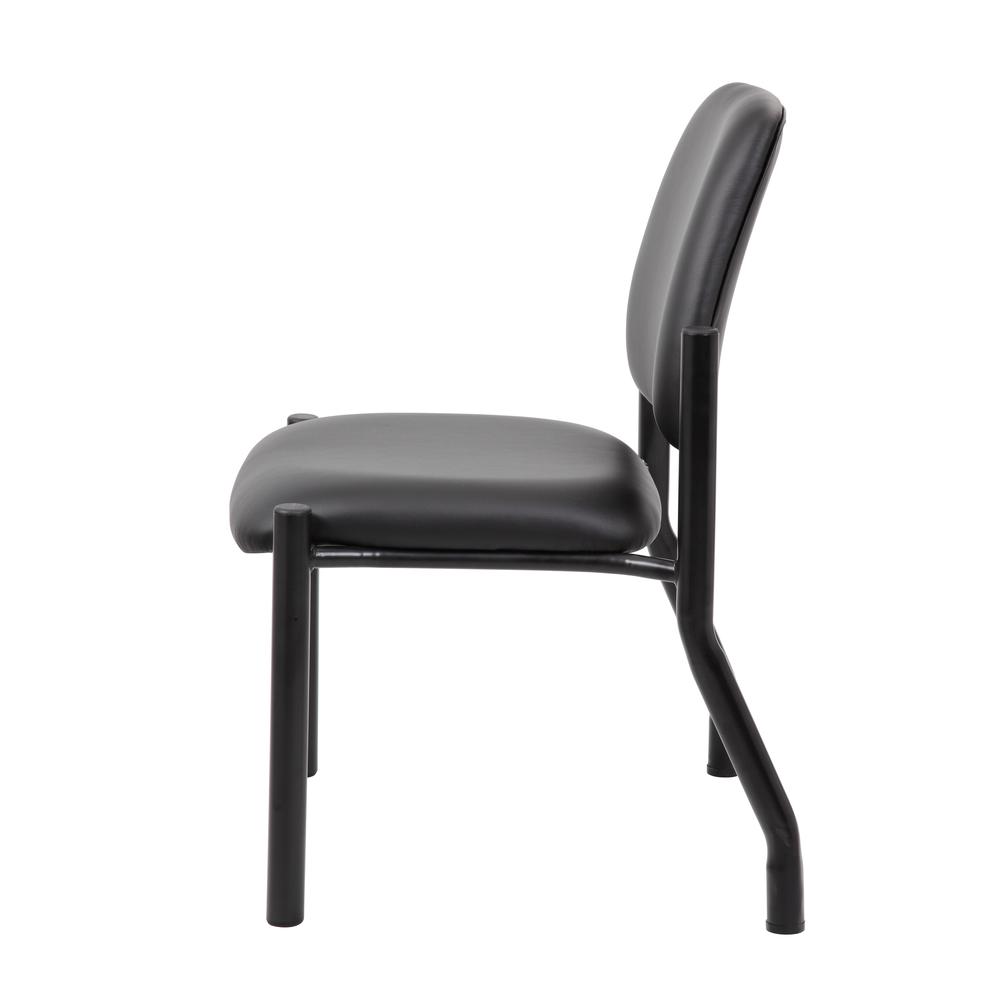 Boss Antimicrobial Armless Guest Chair, 300 lb. weight capacity. Picture 5
