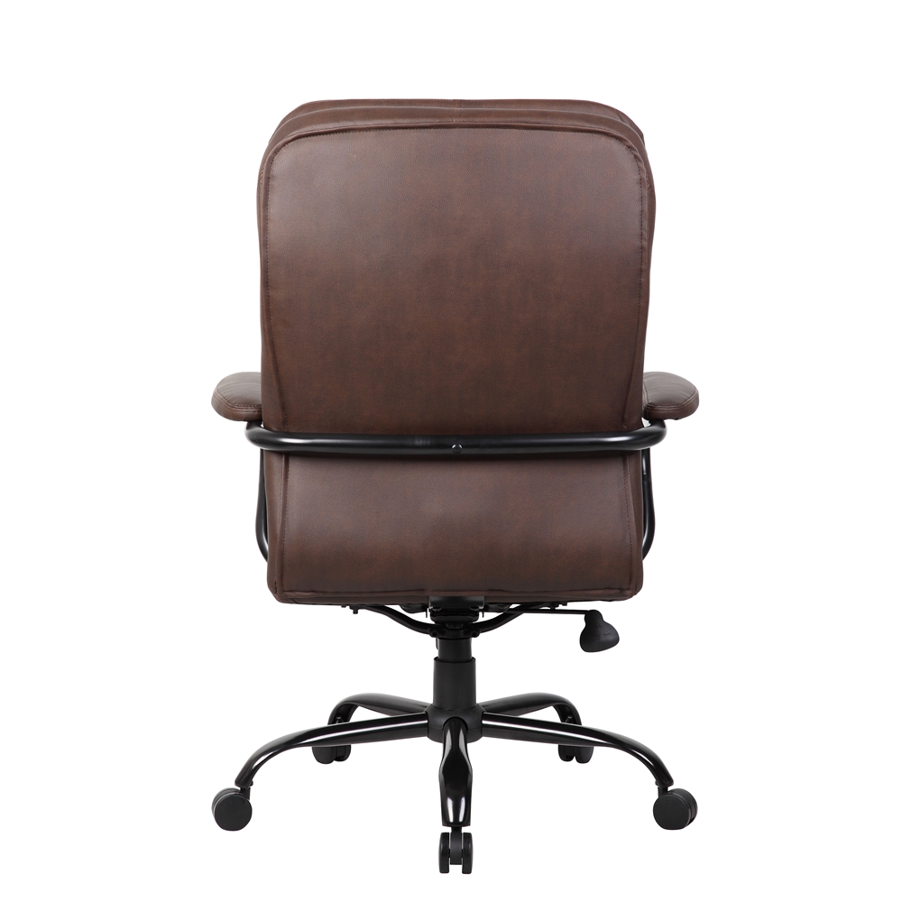 Boss Heavy Duty Double Plush LeatherPlus Chair - 400 Lbs.. Picture 2