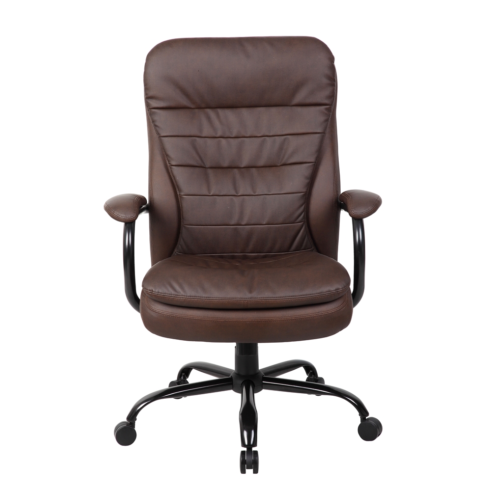 Boss Heavy Duty Double Plush LeatherPlus Chair - 400 Lbs.. Picture 3