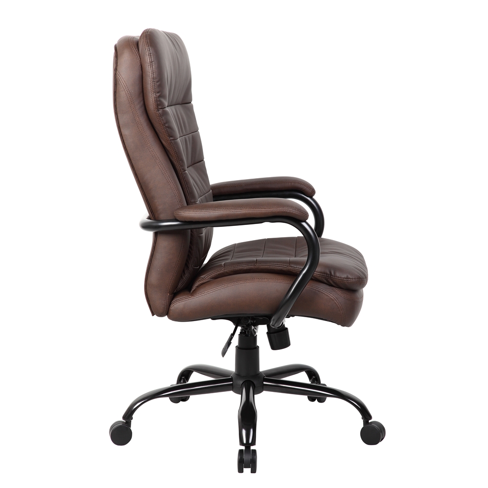 Boss Heavy Duty Double Plush LeatherPlus Chair - 400 Lbs.. Picture 5