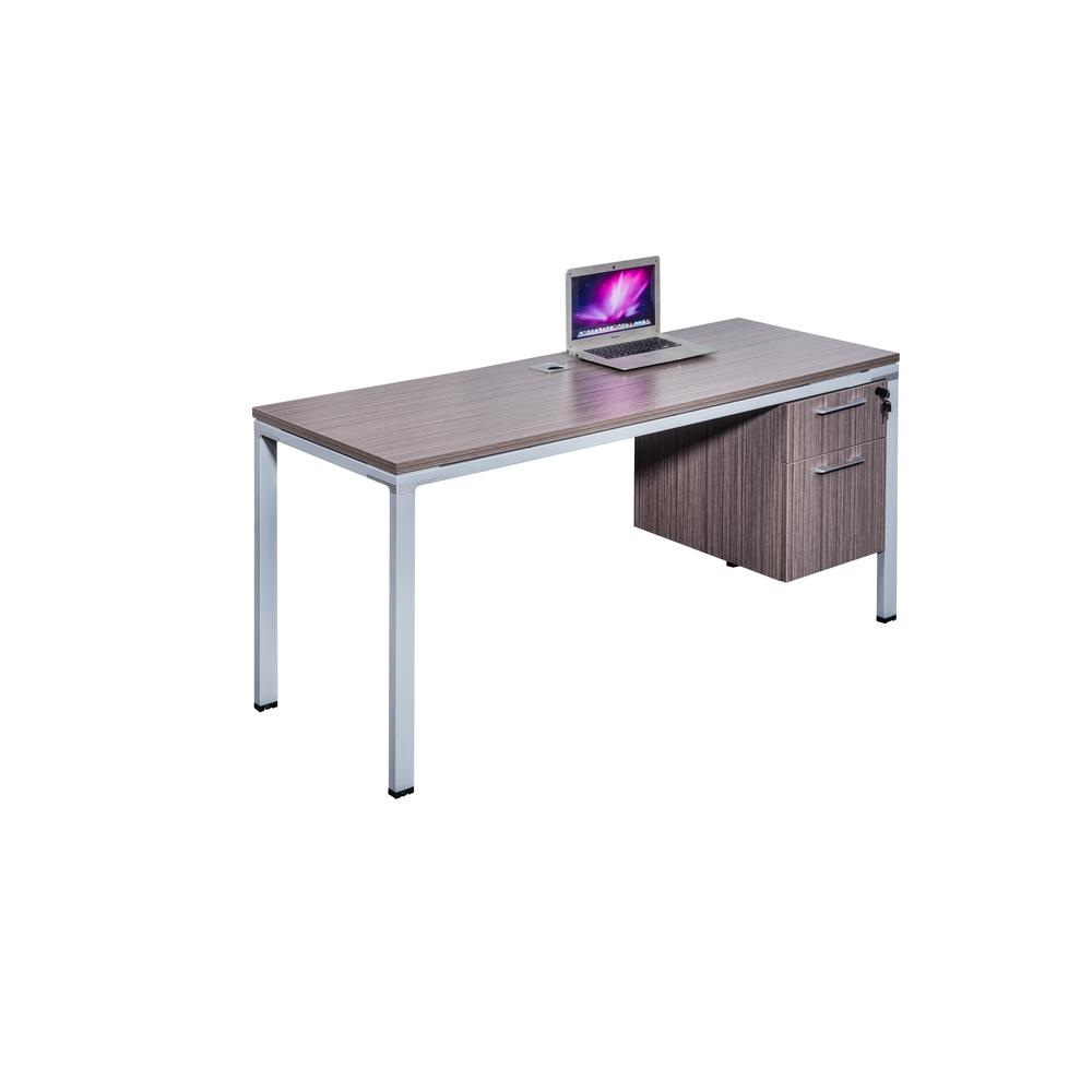 Single Desk With (1) Pedestal, 48" X 24" Desk Top (Ea). Picture 3