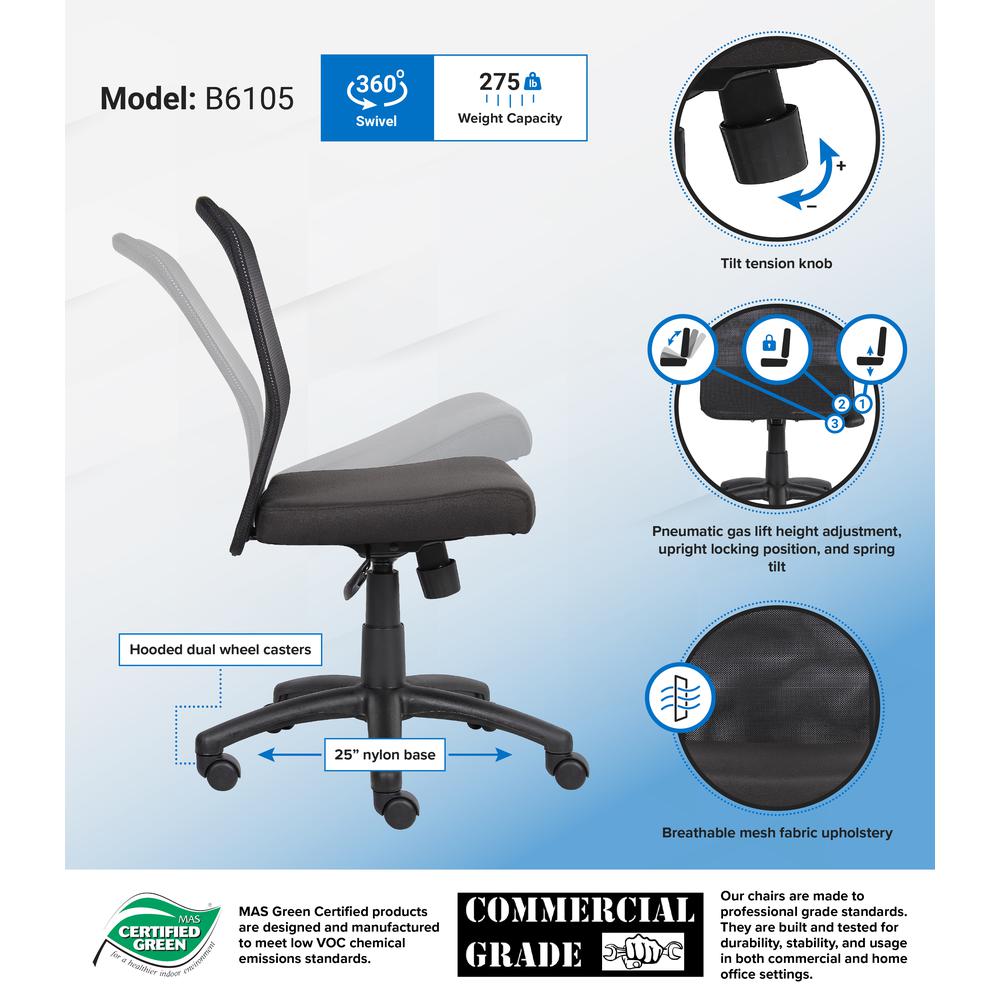 Boss Budget Mesh Task Chair. Picture 7