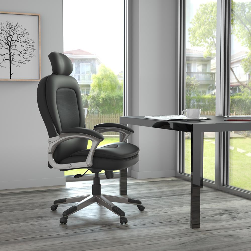 Boss Executive Pillow Top Chair W/ Headrest. Picture 7