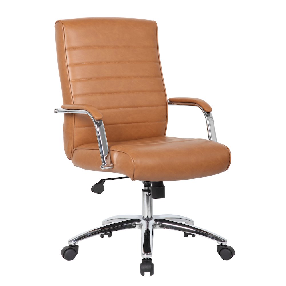 Boss Modern Executive Conference Chair - Caramel. Picture 1
