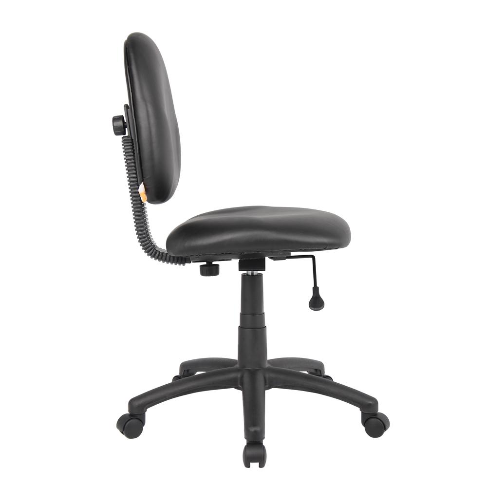 Boss Diamond Task Chair In Black Caressoft. Picture 6