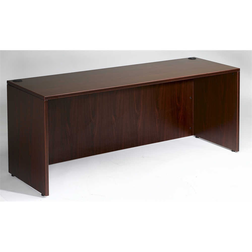Boss Desk Shell, 60"W X 30"D, Mahogany. Picture 2