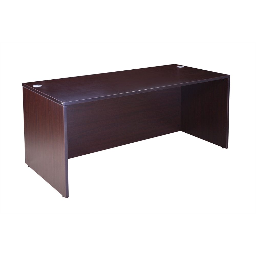 Boss Desk Shell, 66"W X 30"D, Mocha. Picture 1