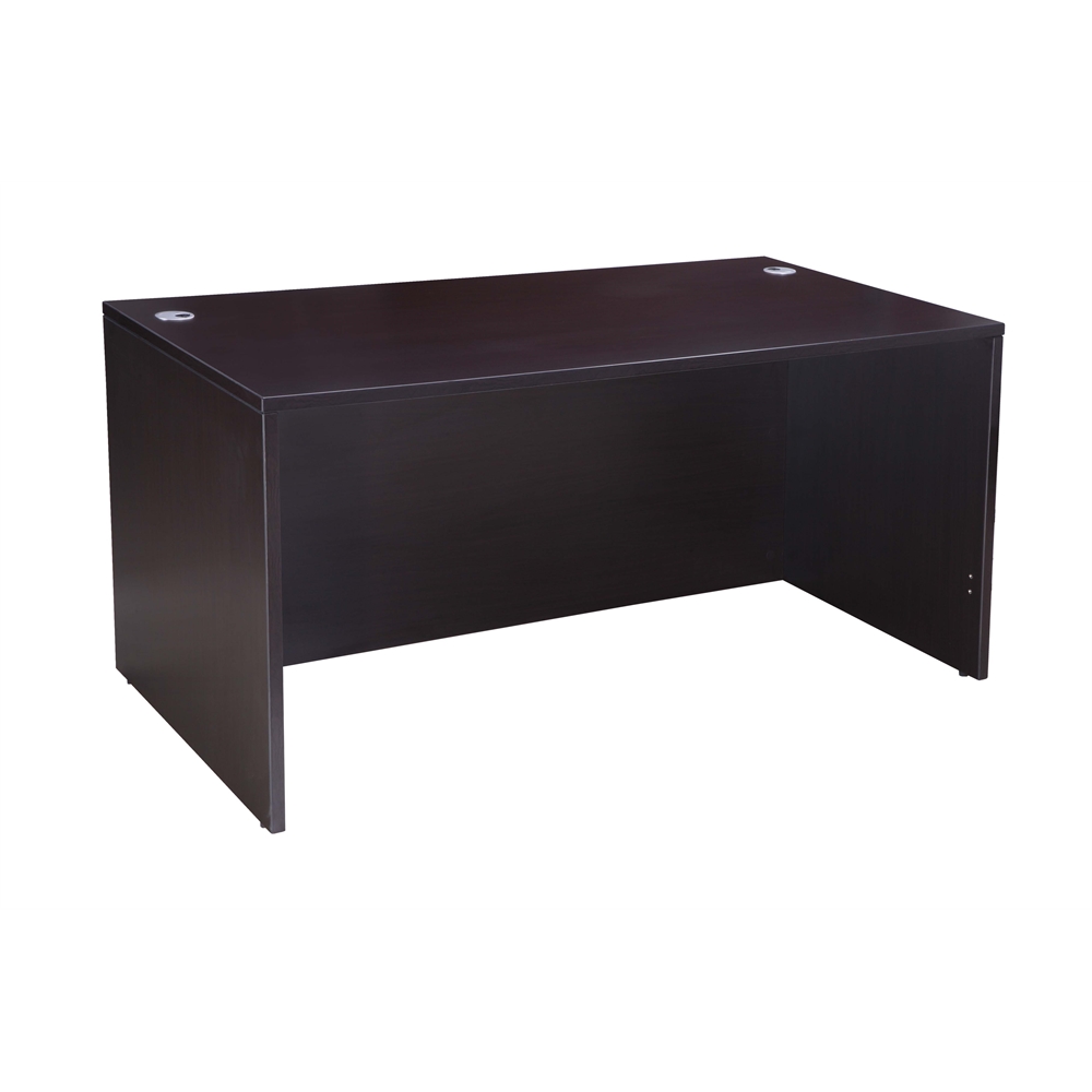 Boss Desk Shell, 60"W X 30"D, Mahogany. Picture 1
