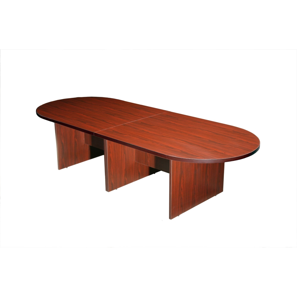 Boss 10Ft Race Track Conference Table - Mahogany. Picture 1