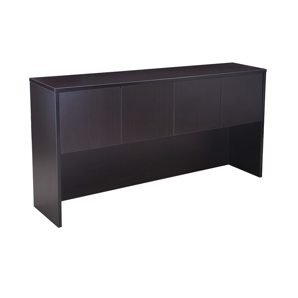 Boss Hutch With Doors, Mocha 71*15*36. Picture 1
