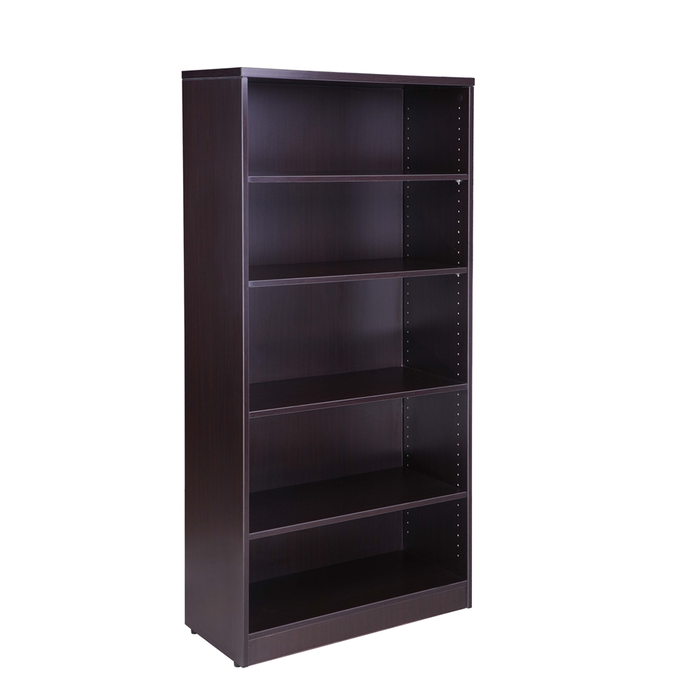 Boss Bookcase, 31W X14D X 65.5H  Mahogany. Picture 1
