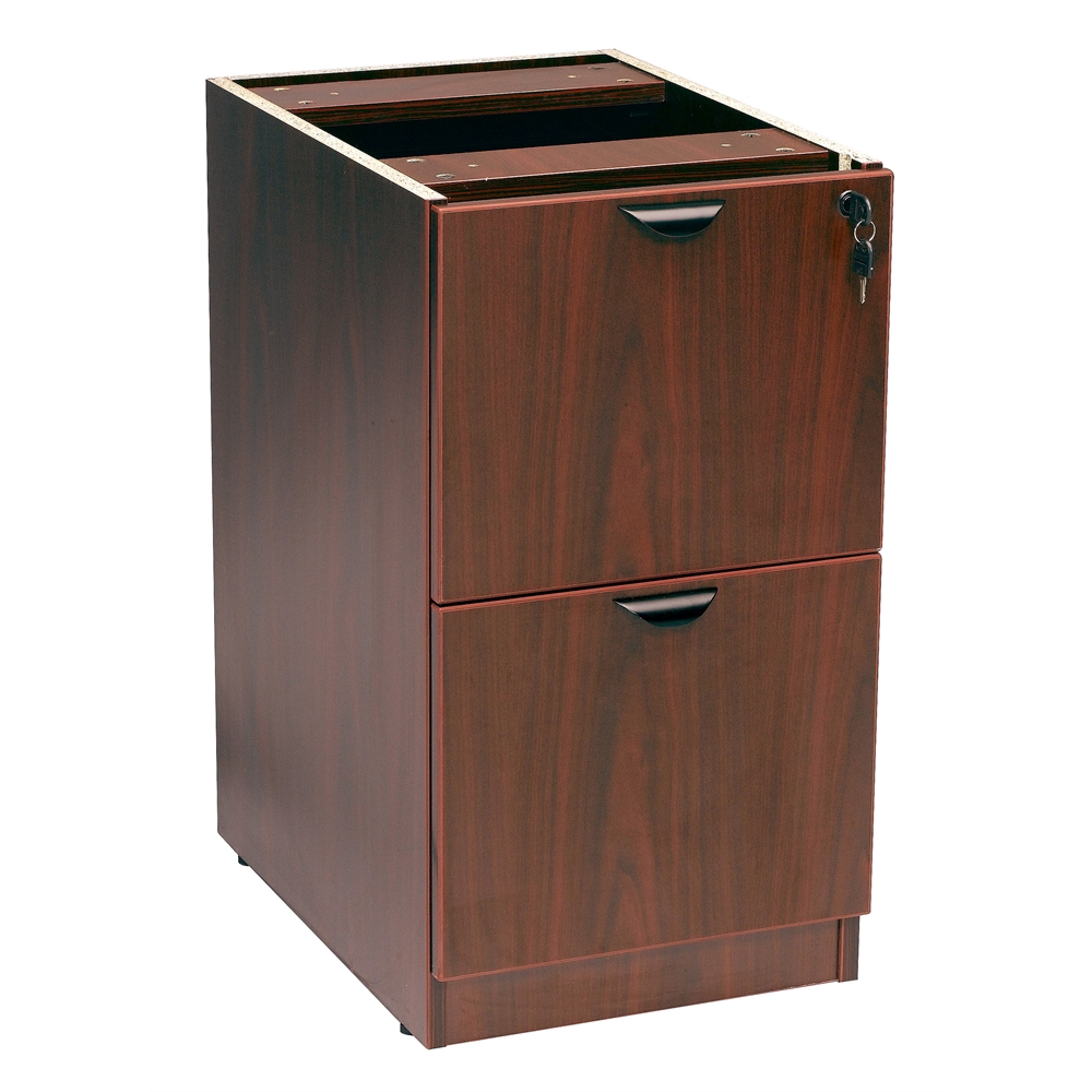 Boss Full Pedestal File/File, Mahogany. Picture 1