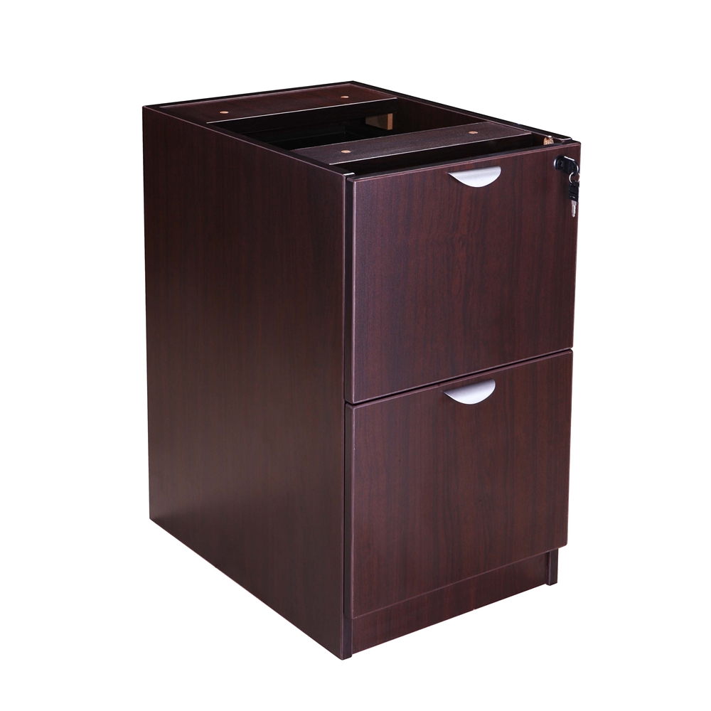 Boss Full Pedestal File/File, Mahogany. Picture 2