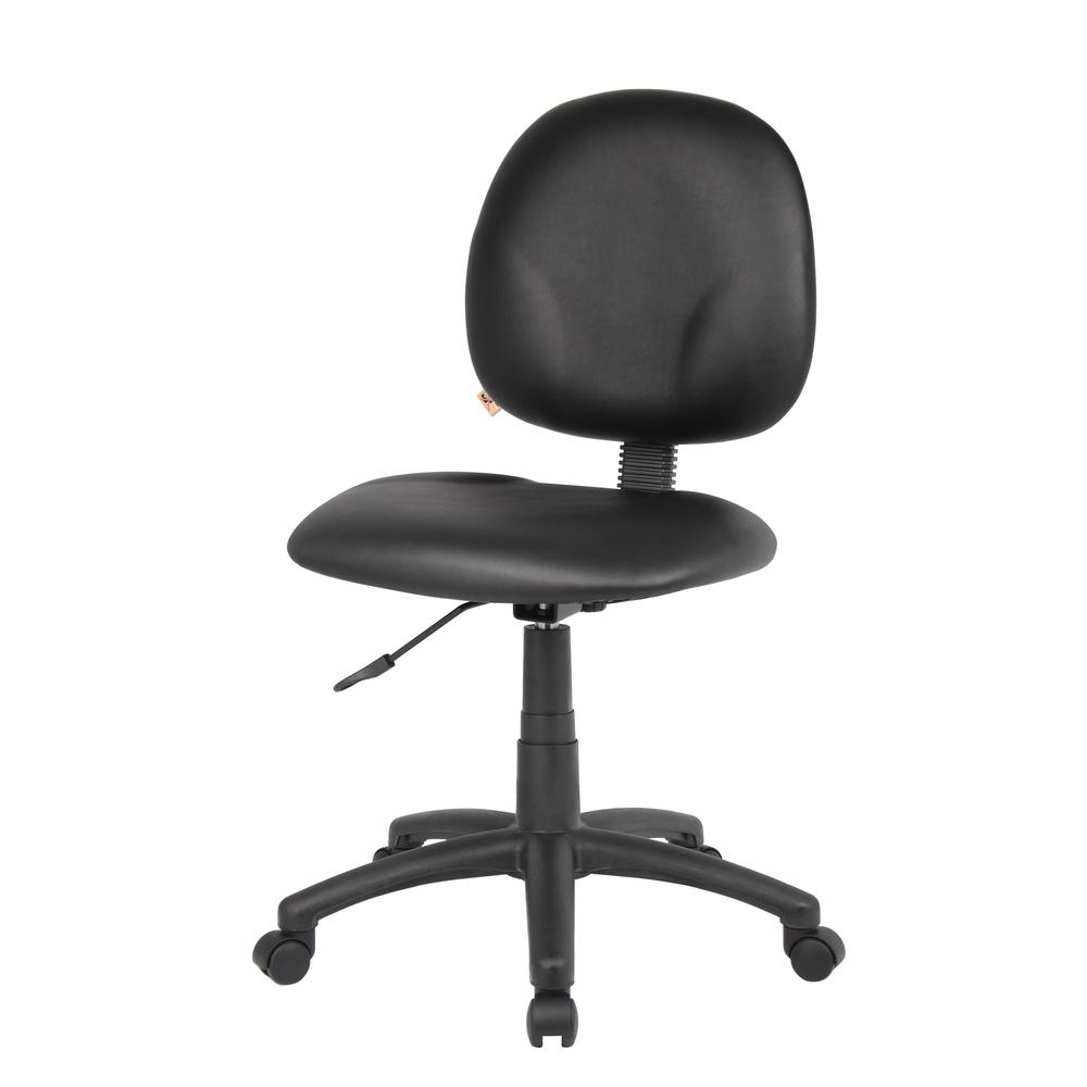 Boss Diamond Task Chair In Black Caressoft. Picture 4