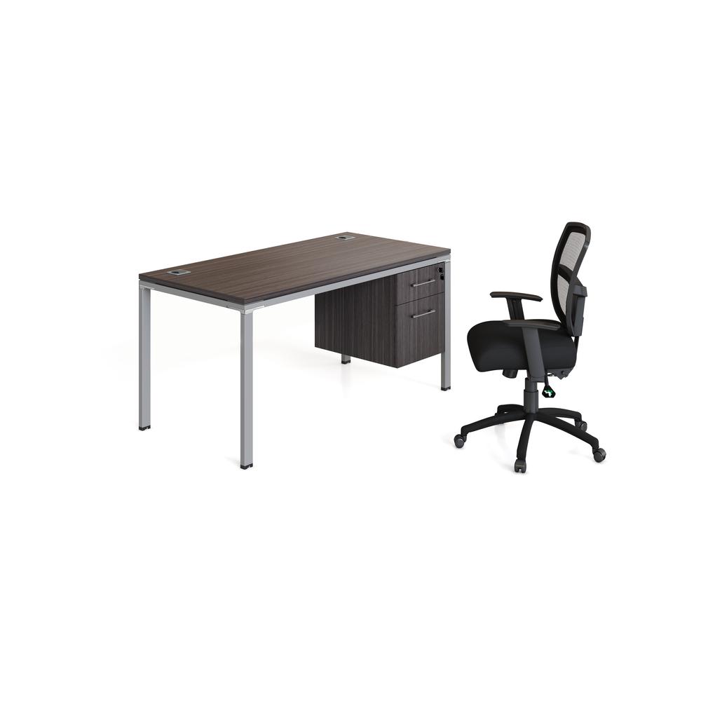 Single Desk With (1) Pedestal, 48" X 24" Desk Top (Ea). Picture 2