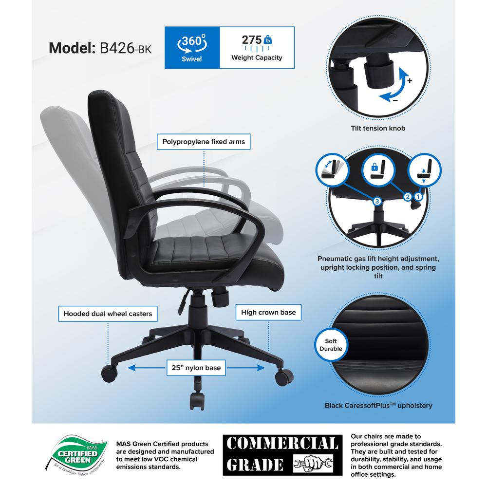Boss Ribbed Back Task Chair. Picture 7