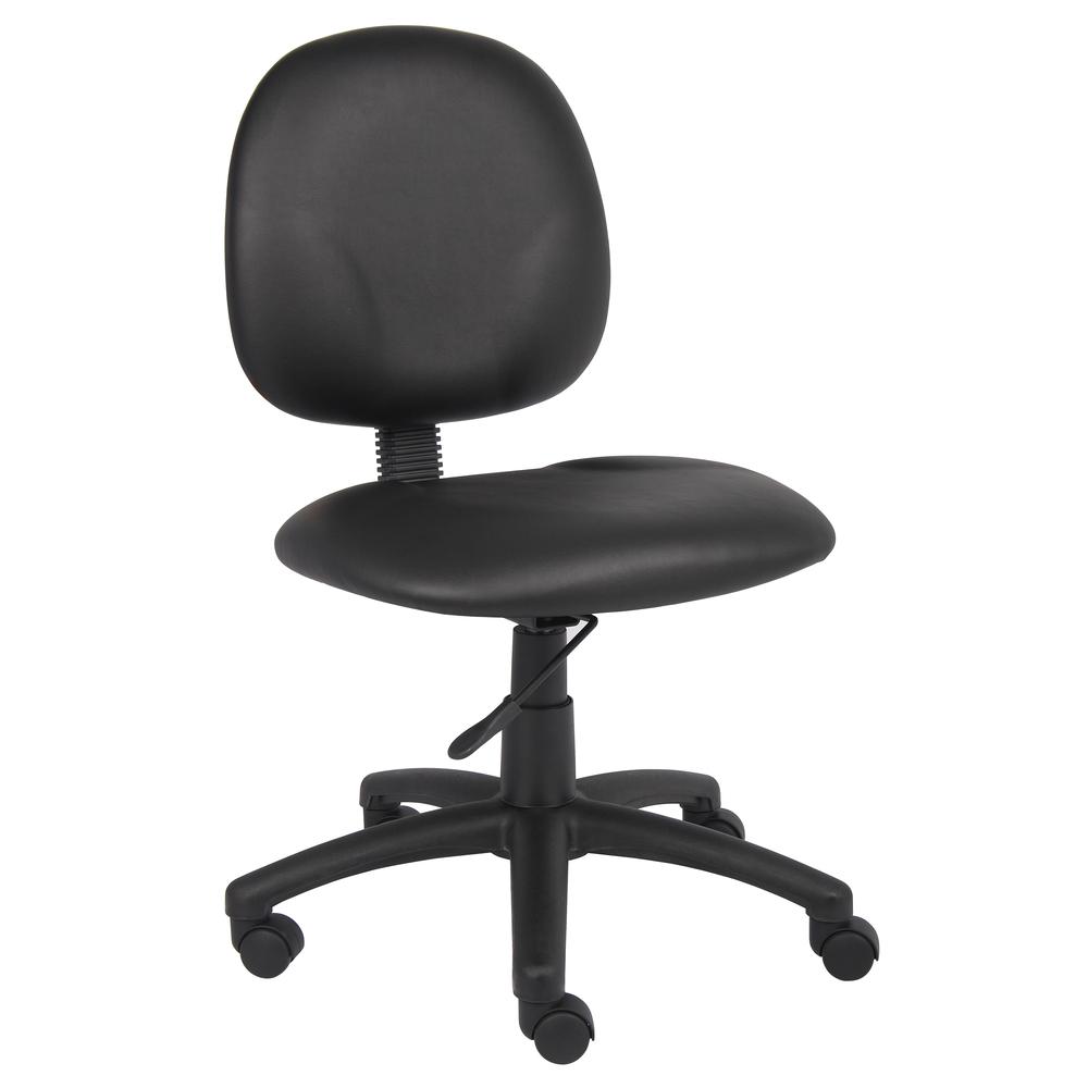 Boss Diamond Task Chair In Black Caressoft. Picture 1