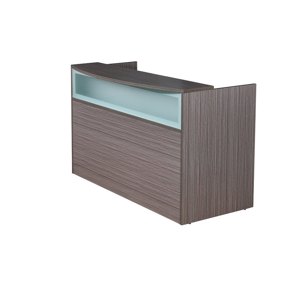 Boss Reception Desk, Frosted Glass. Picture 1