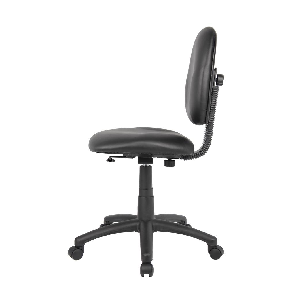 Boss Diamond Task Chair In Black Caressoft. Picture 5
