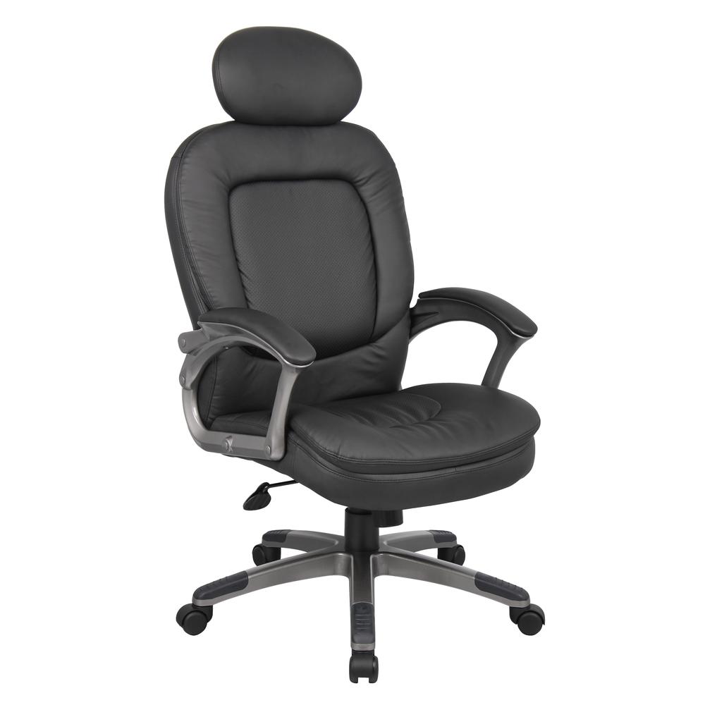 Boss Executive Pillow Top Chair W/ Headrest. Picture 1