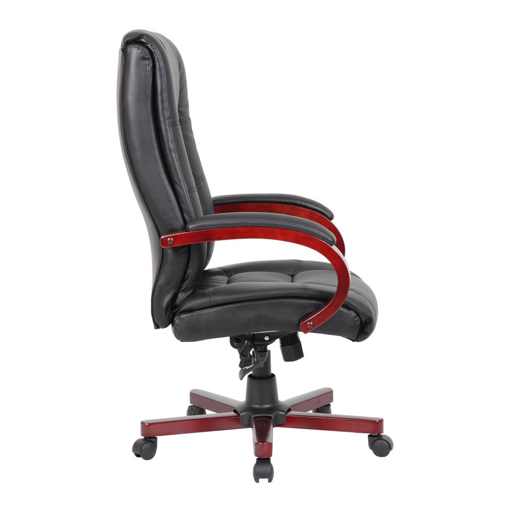 Boss High Back Executive Wood Finished Chairs. Picture 5