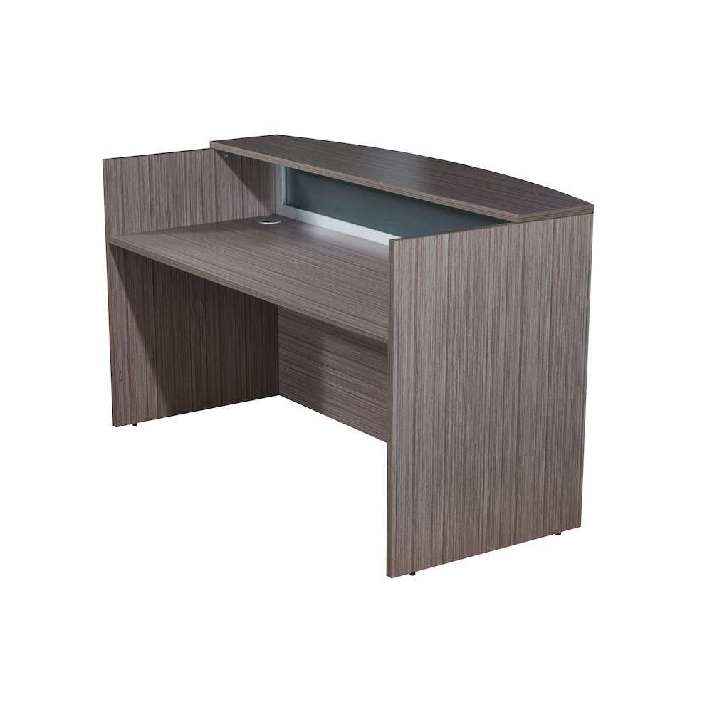 Boss Reception Desk, Frosted Glass. Picture 3