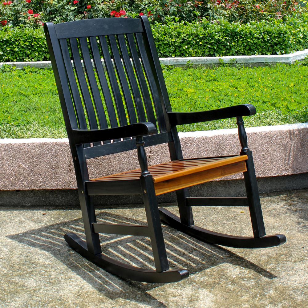 Outdoor Wood Porch Rocker. Picture 2