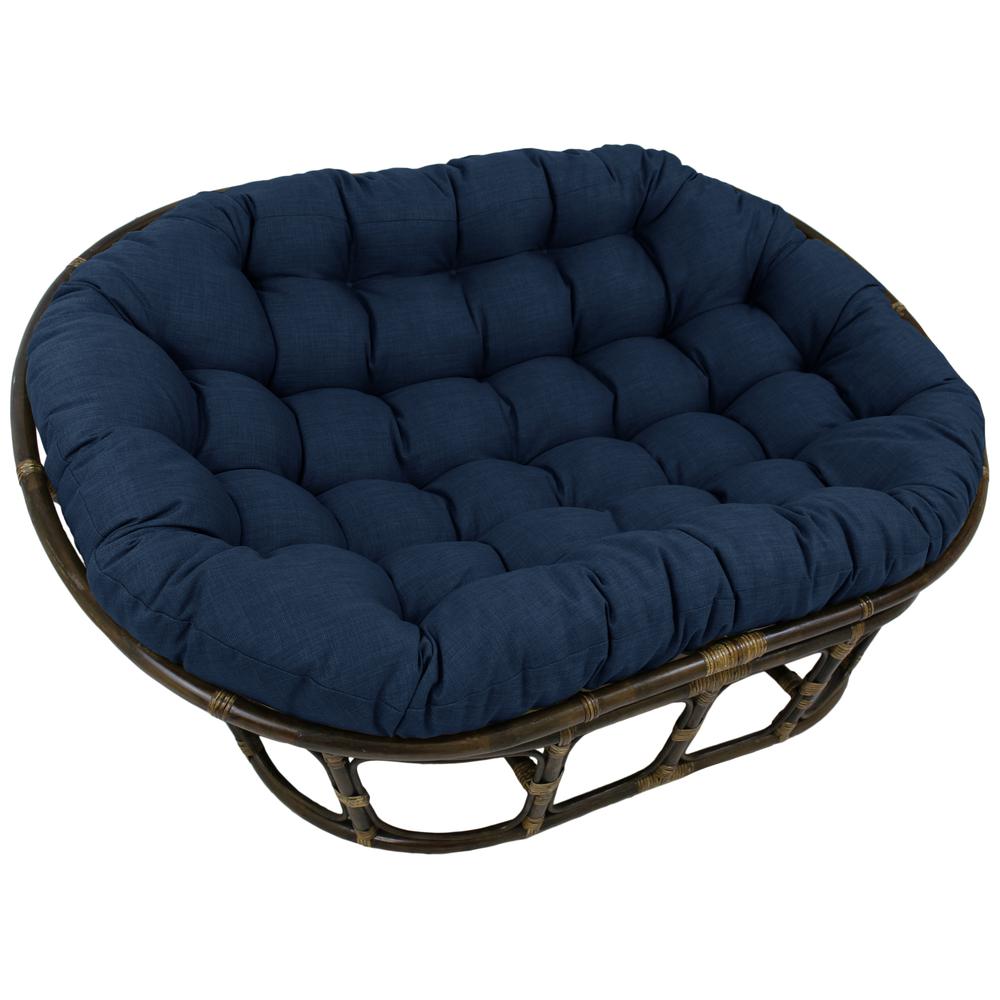 Rattan Double Papasan Chair with Outdoor Cushion. Picture 1