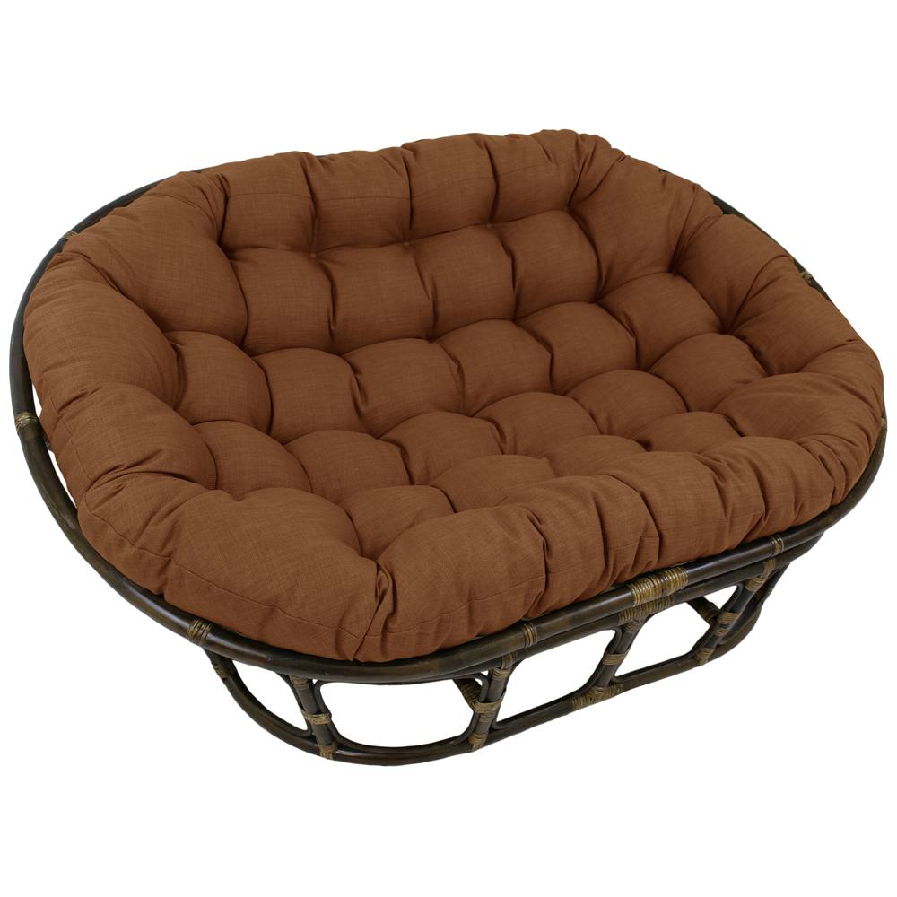 Rattan Double Papasan Chair with Outdoor Cushion. Picture 1
