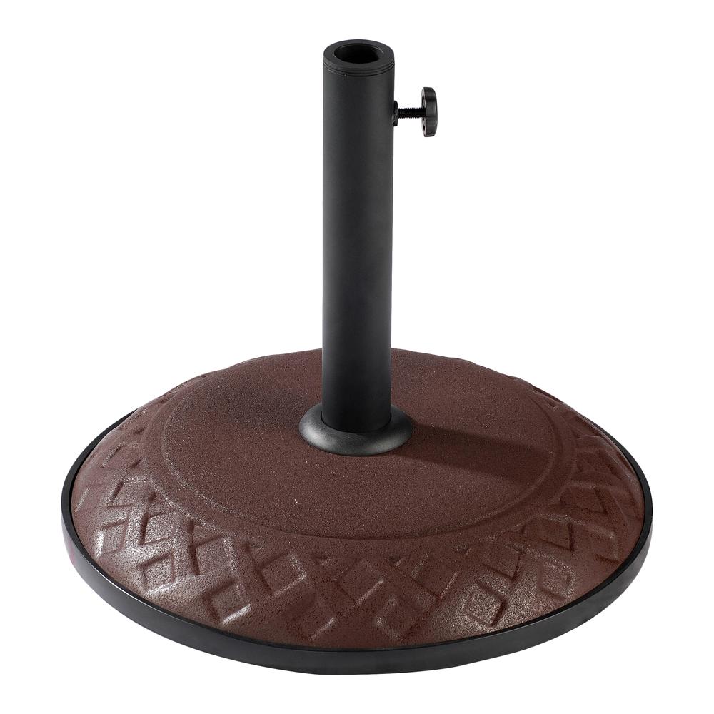Compound Resin Basket Weave Umbrella Stand. Picture 1