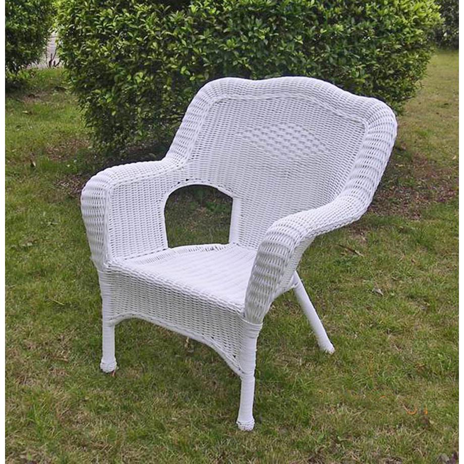 Camelback Resin Wicker Patio Chairs (Set of 2). Picture 1