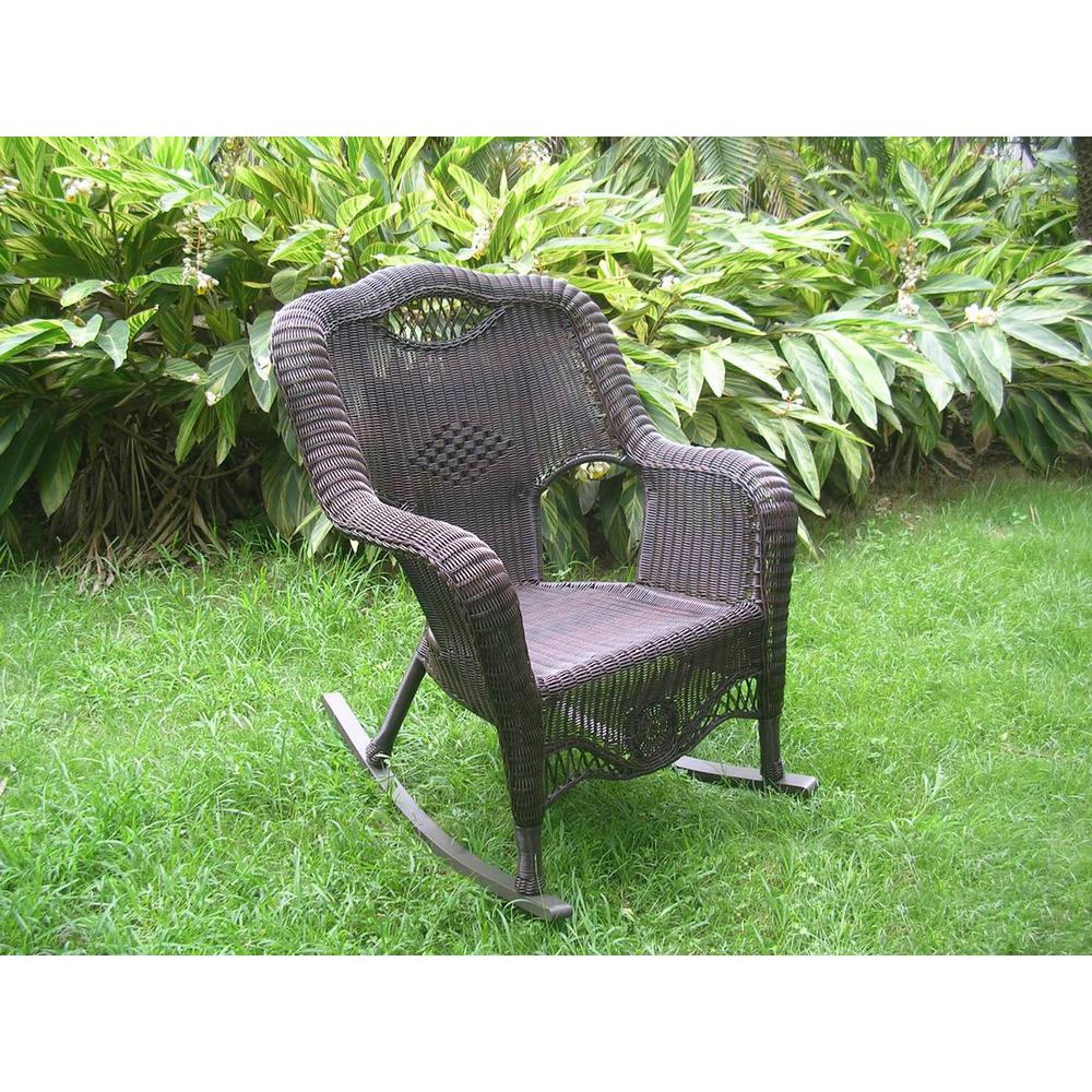 Resin Wicker Indoor/Outdoor Rocker. Picture 1