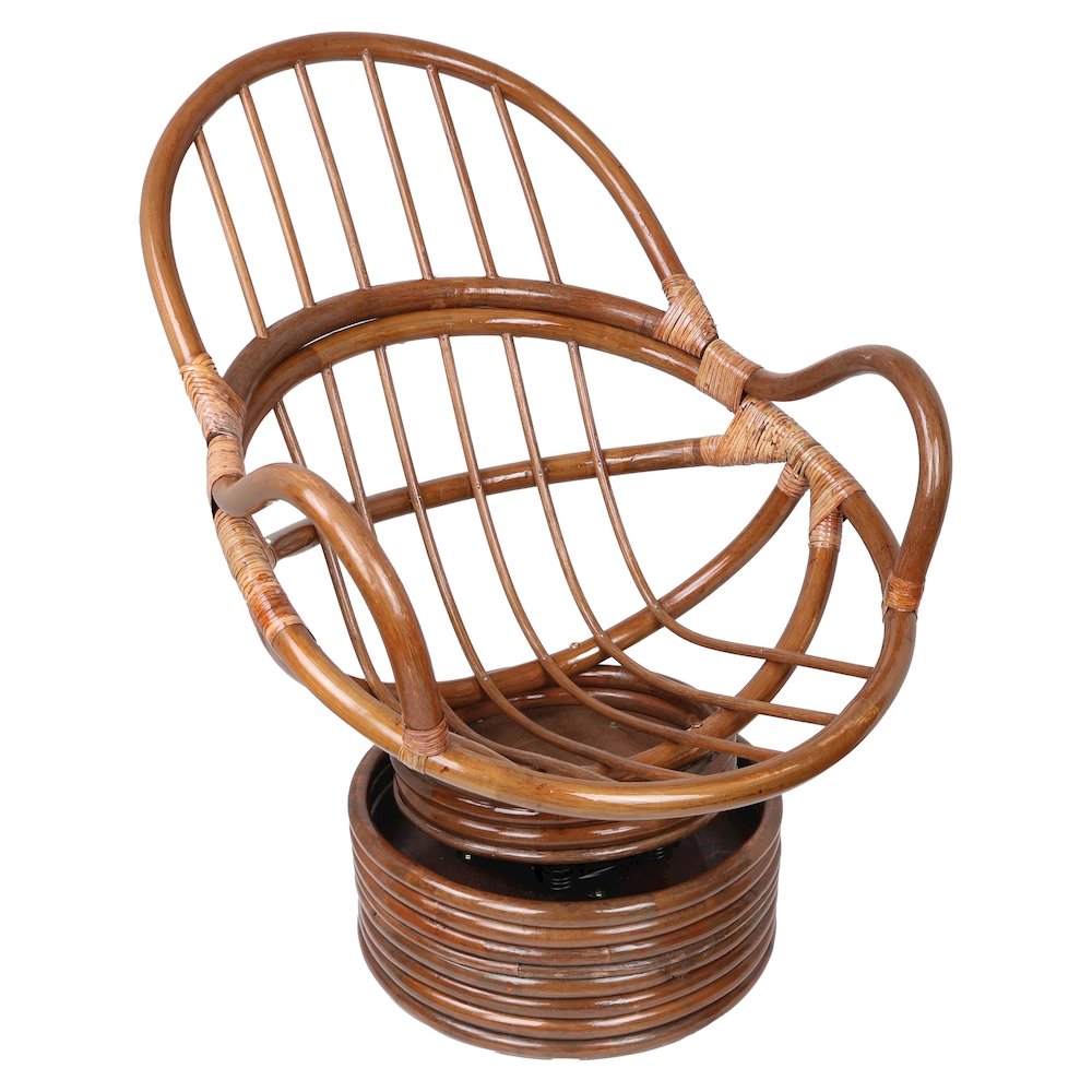 Rattan Swivel Rocker Frame Only. Picture 1