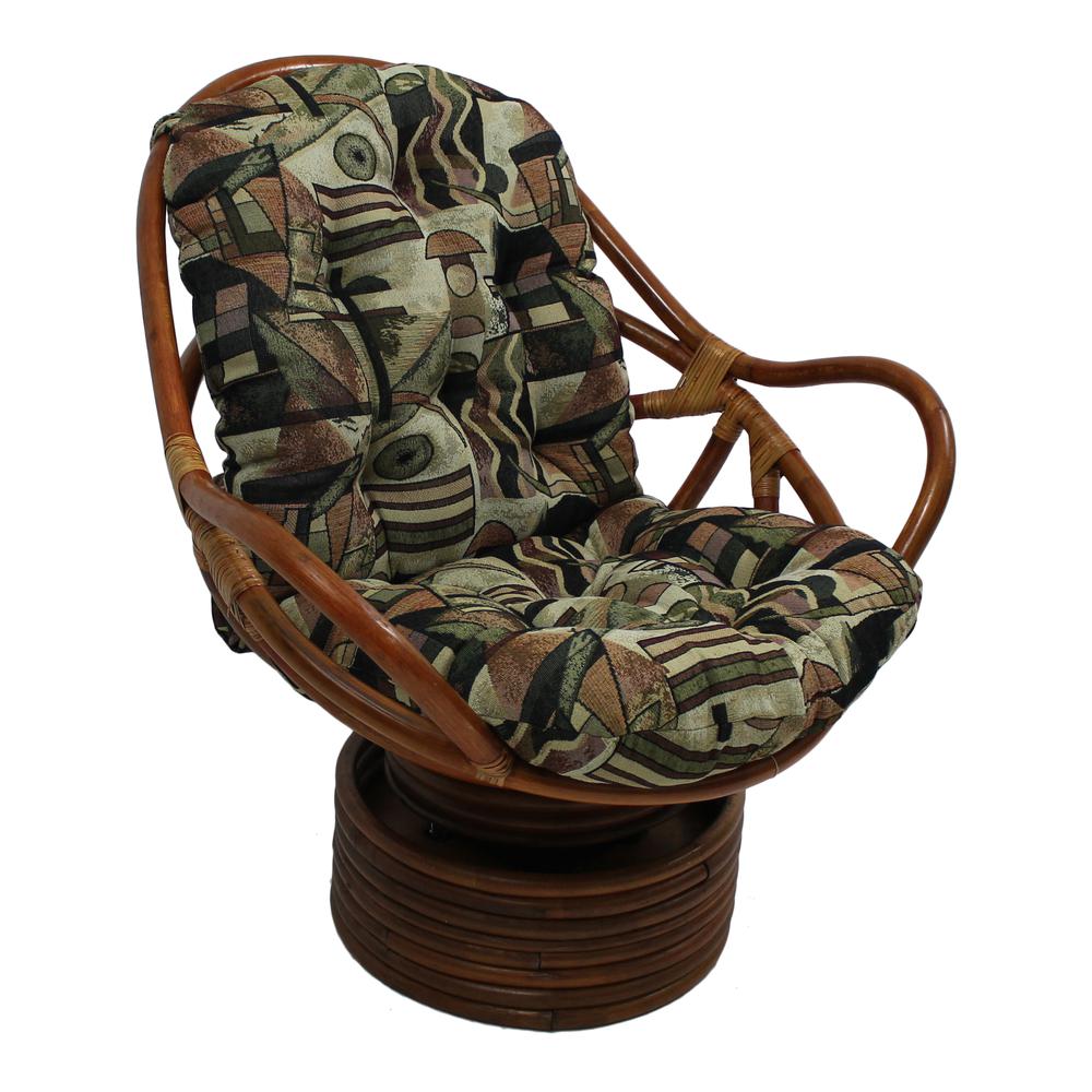 Tapestry Cushion Rocker. Picture 1