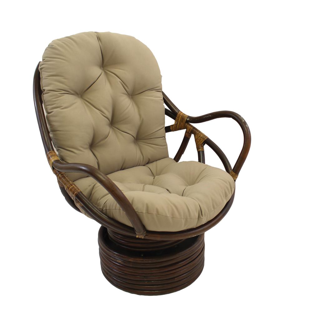 Swivel Rocker with Twill Cushion. Picture 1