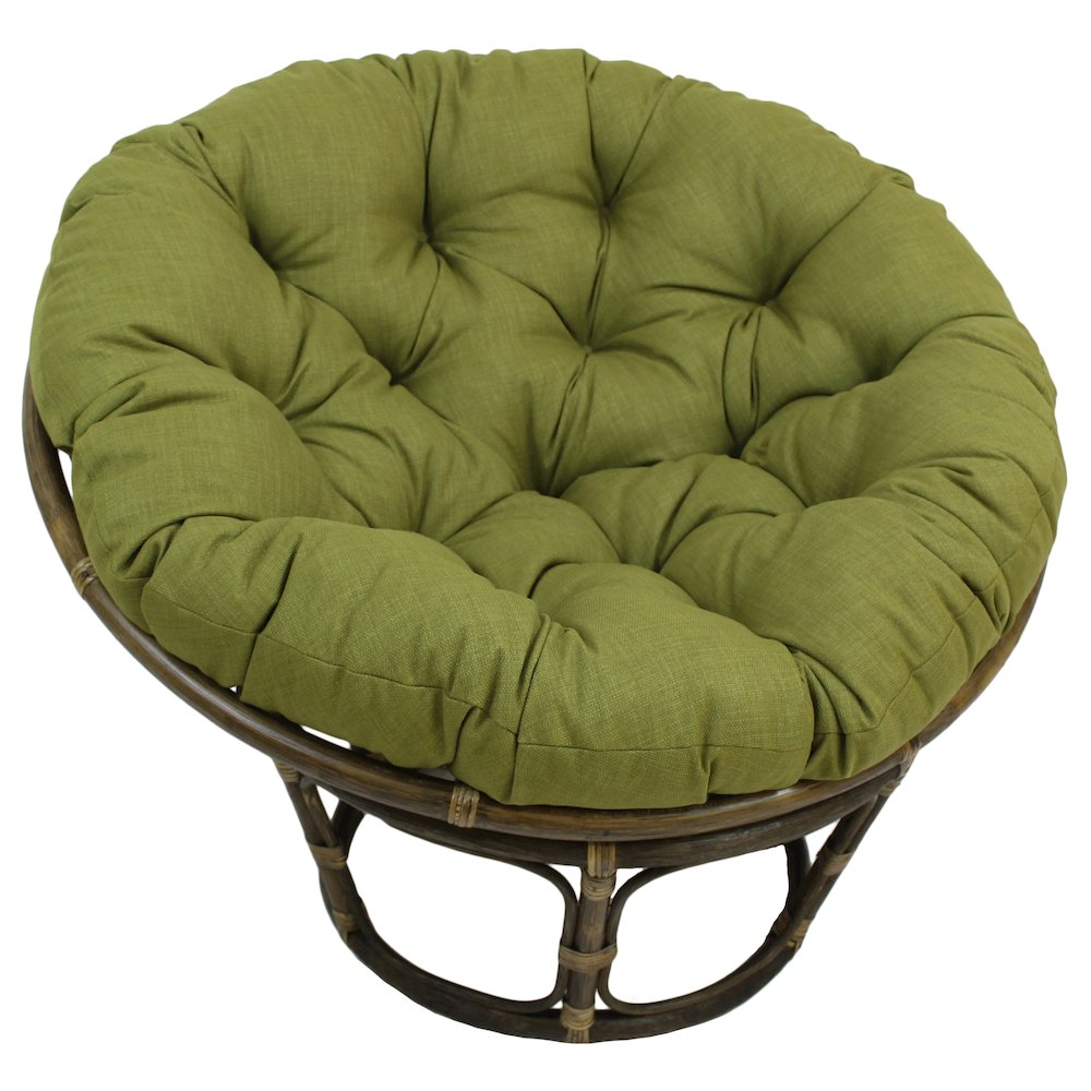 Bali 42-inch Outdoor Spun Poly Fabric Rattan Papasan Chair. Picture 1