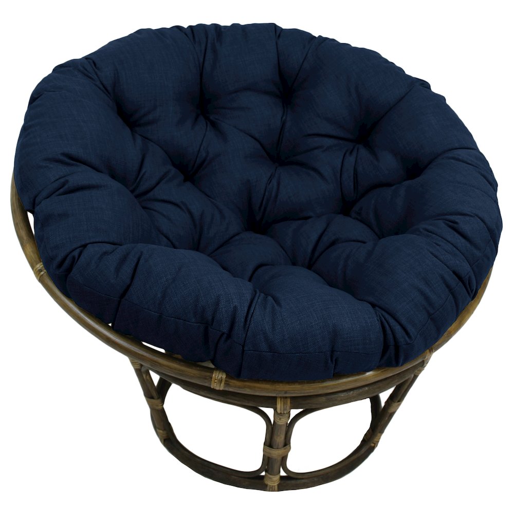 Bali 42-inch Outdoor Spun Poly Fabric Rattan Papasan Chair. Picture 1