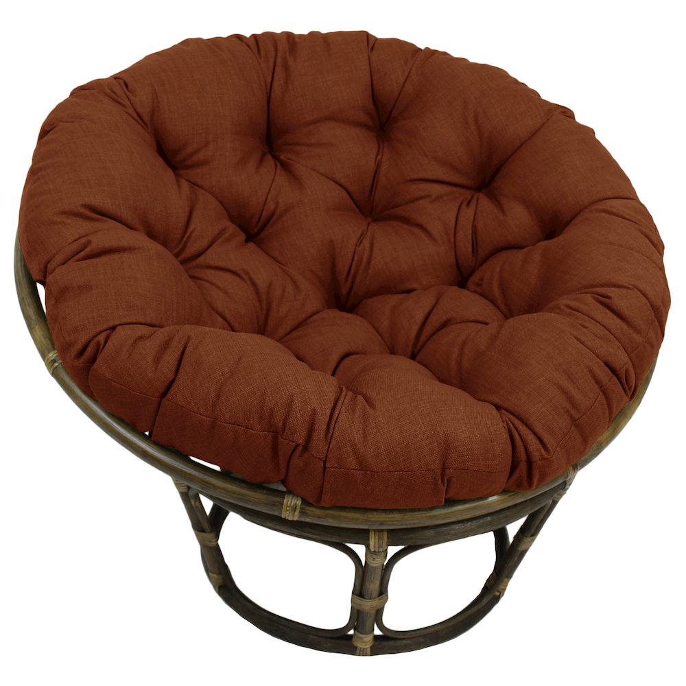 Bali 42-inch Outdoor Spun Poly Fabric Rattan Papasan Chair. Picture 1