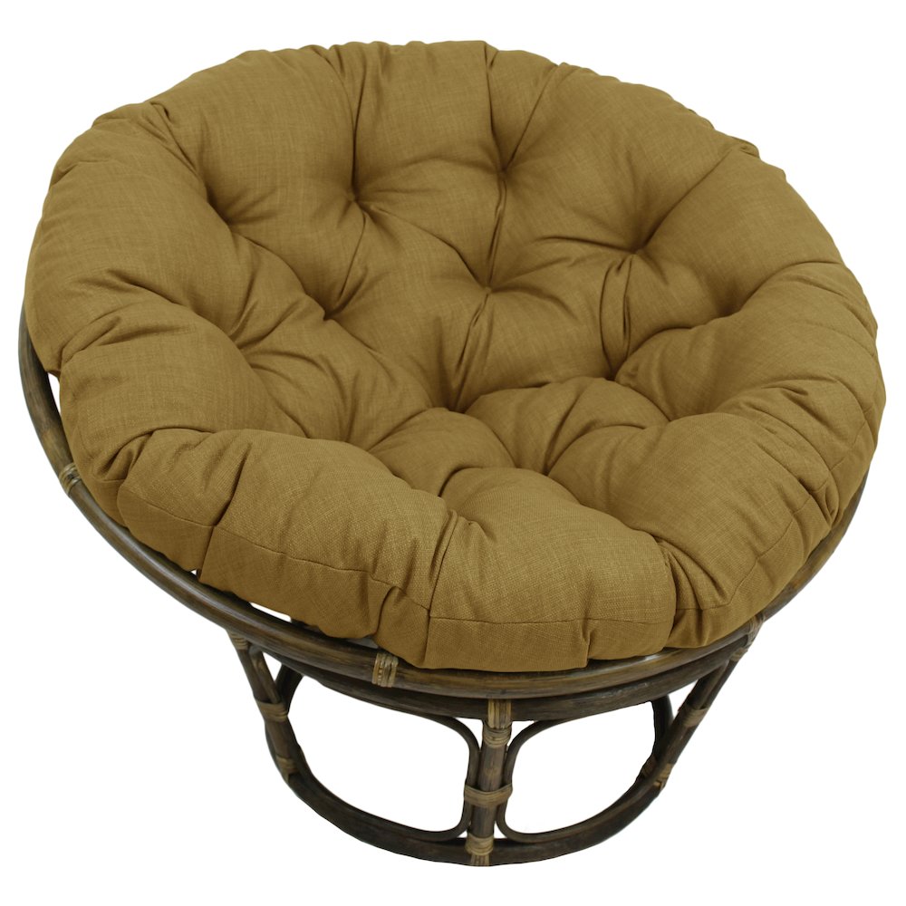 Bali 42-inch Outdoor Spun Poly Fabric Rattan Papasan Chair. Picture 1