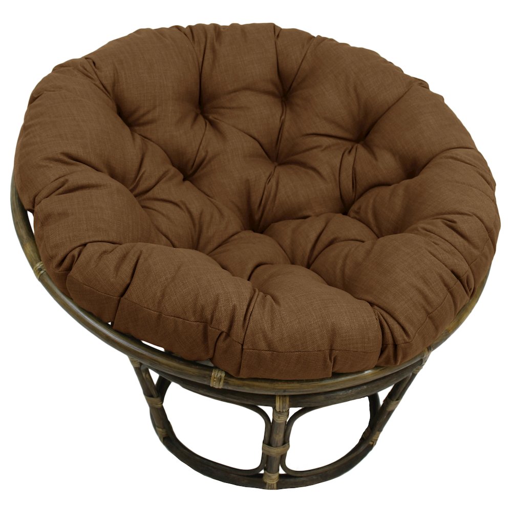 Bali 42-inch Outdoor Spun Poly Fabric Rattan Papasan Chair. Picture 1